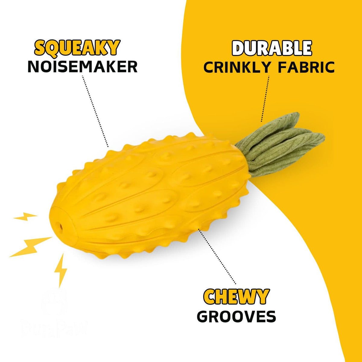Durable Loud Squeaking Pineapple Durable Dog Toy
