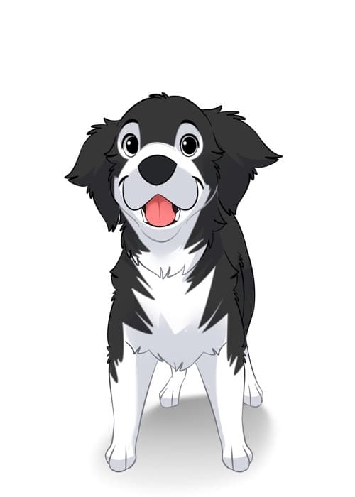 DuraPaw Cute Cartoon Medium Size Breed Puppy Dog