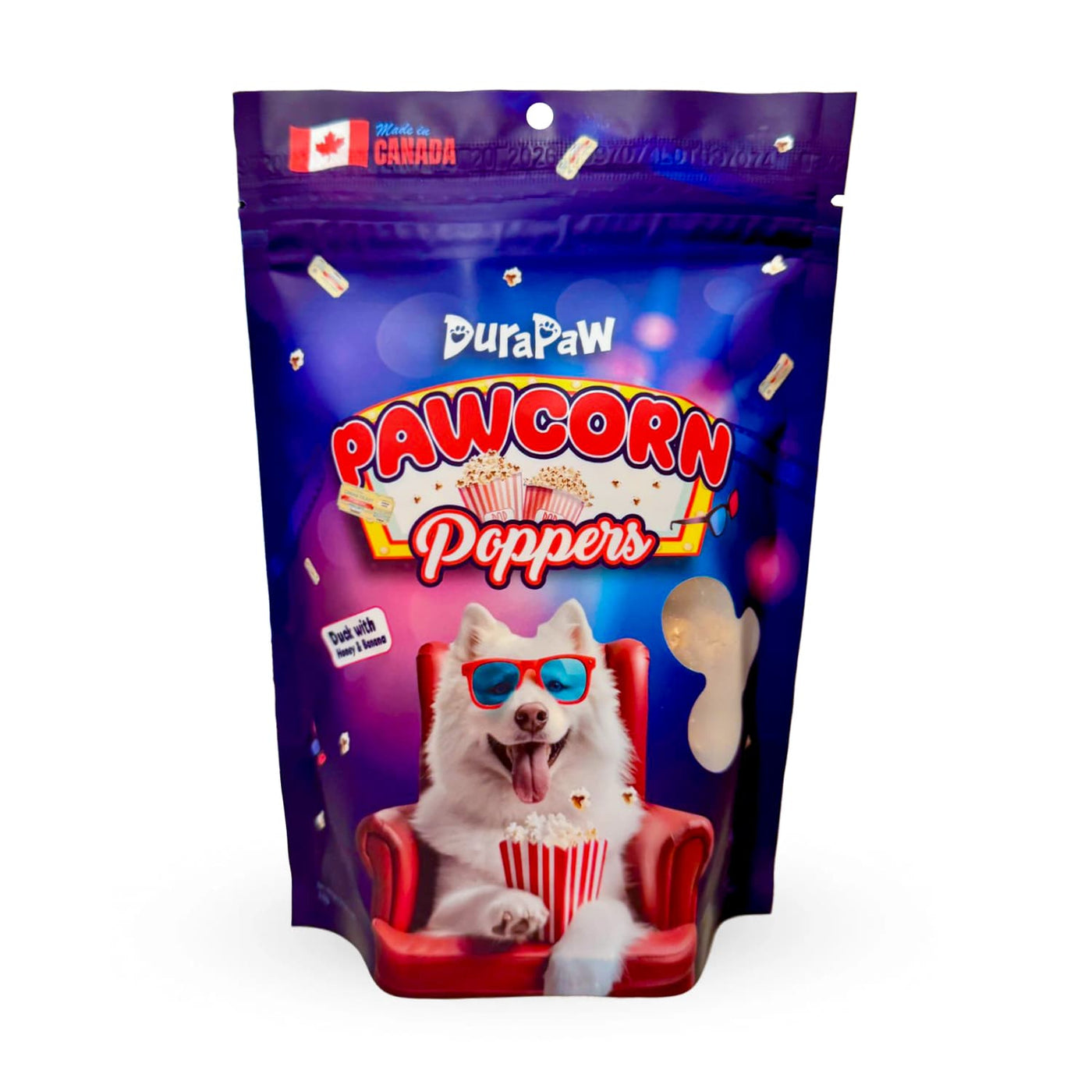 Pawcorn Poppers Movie Night Themed Dog Treats Canadian Made