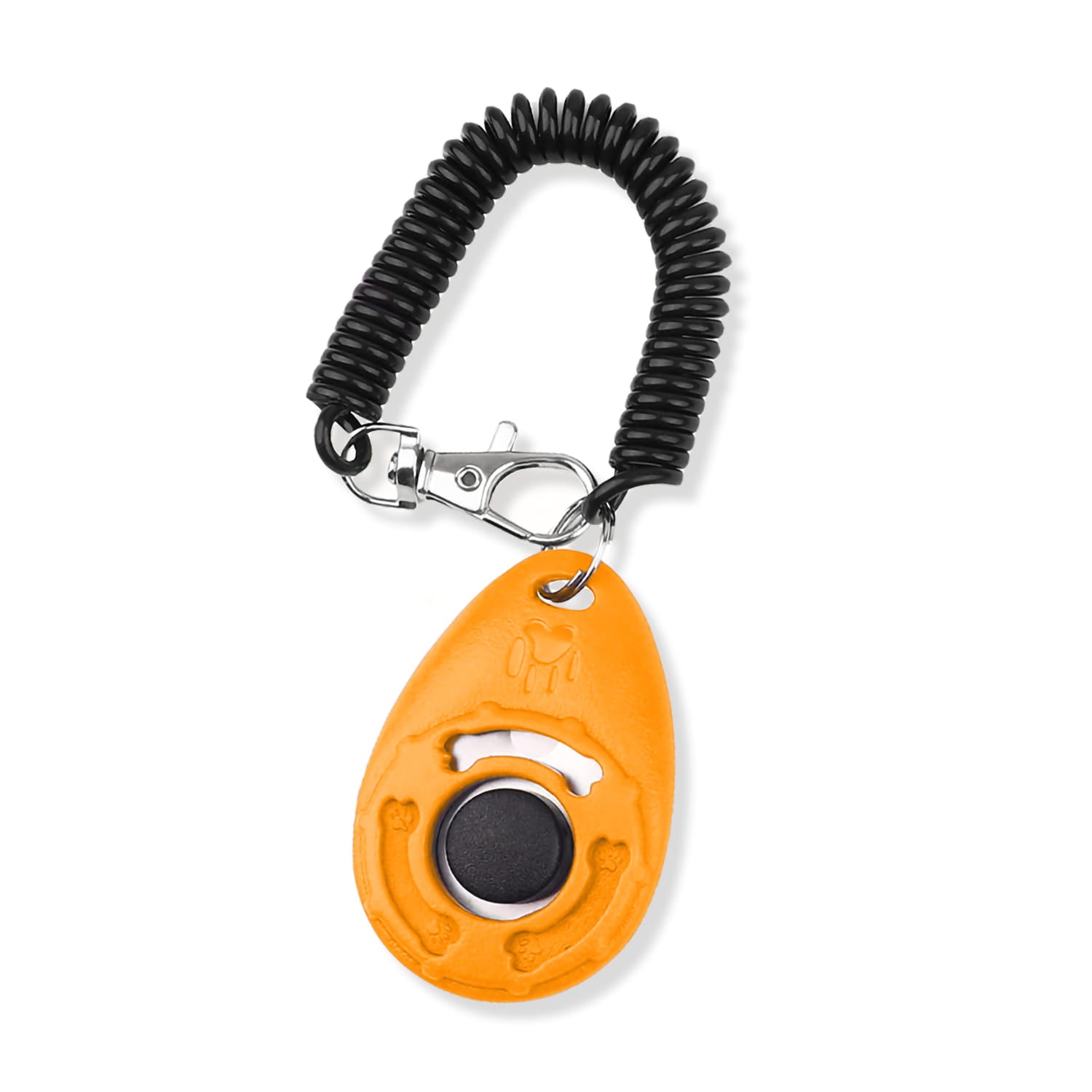 DuraPaw Orange Training Puppy Dog Clicker for Pets