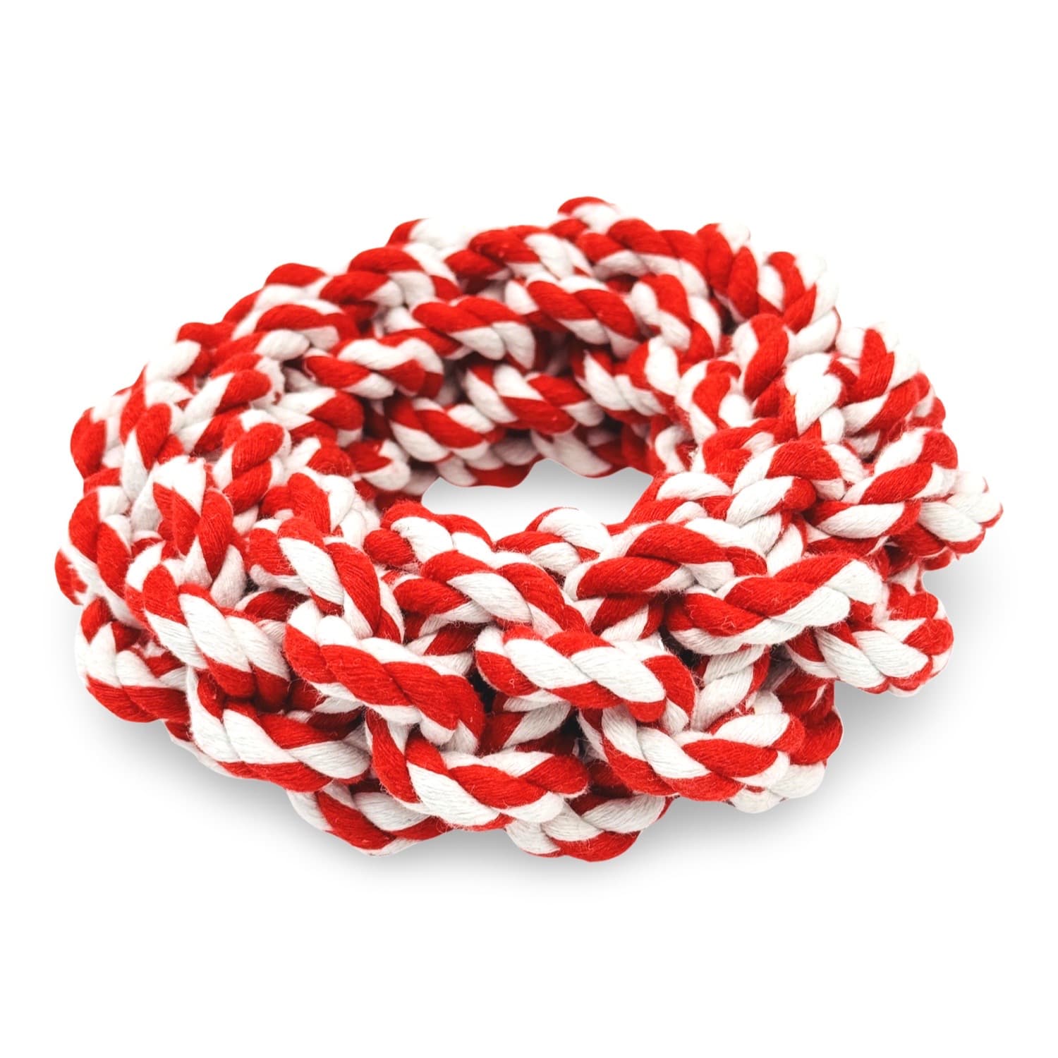 Red Tug Rope Ring Dog Toy