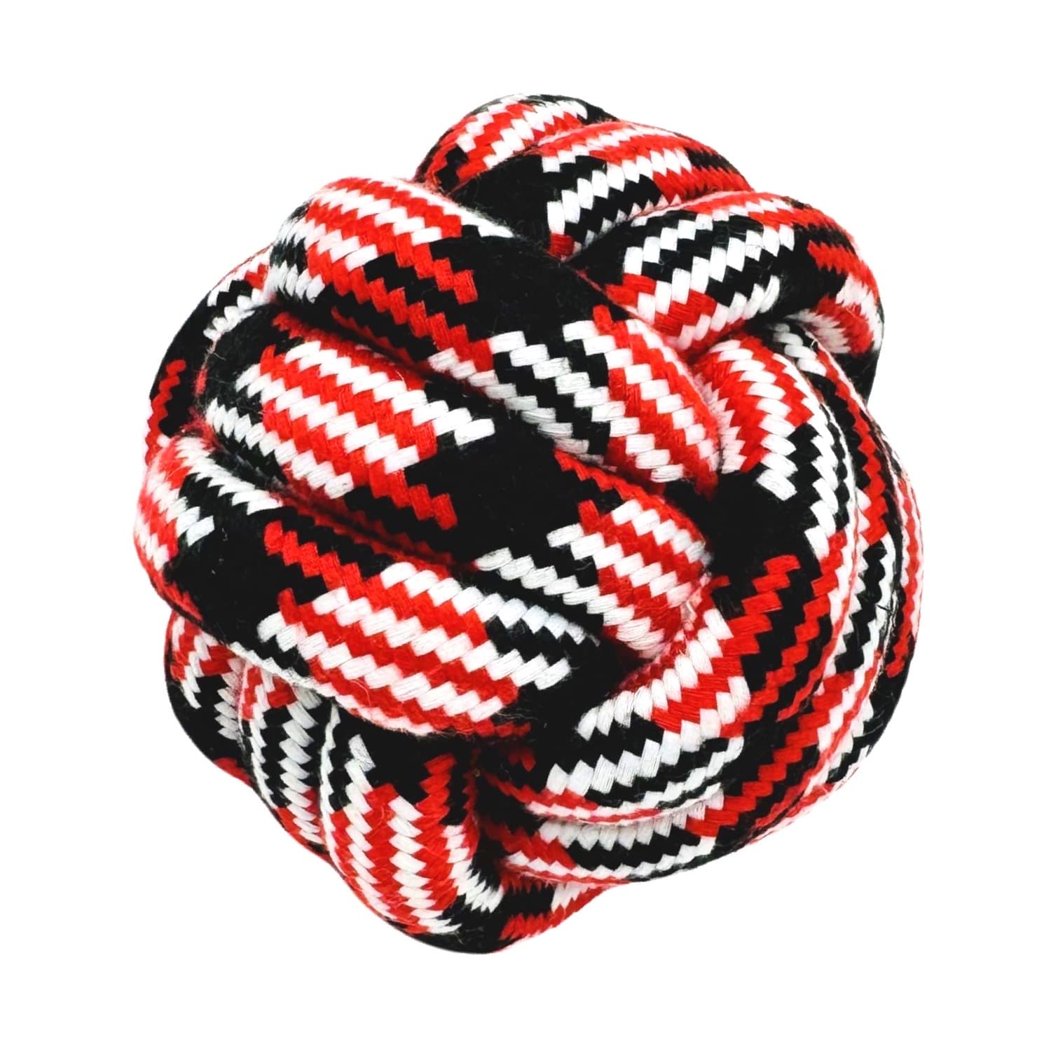 DuraPaw - Large Red Dog Rope Ball Durable Toy