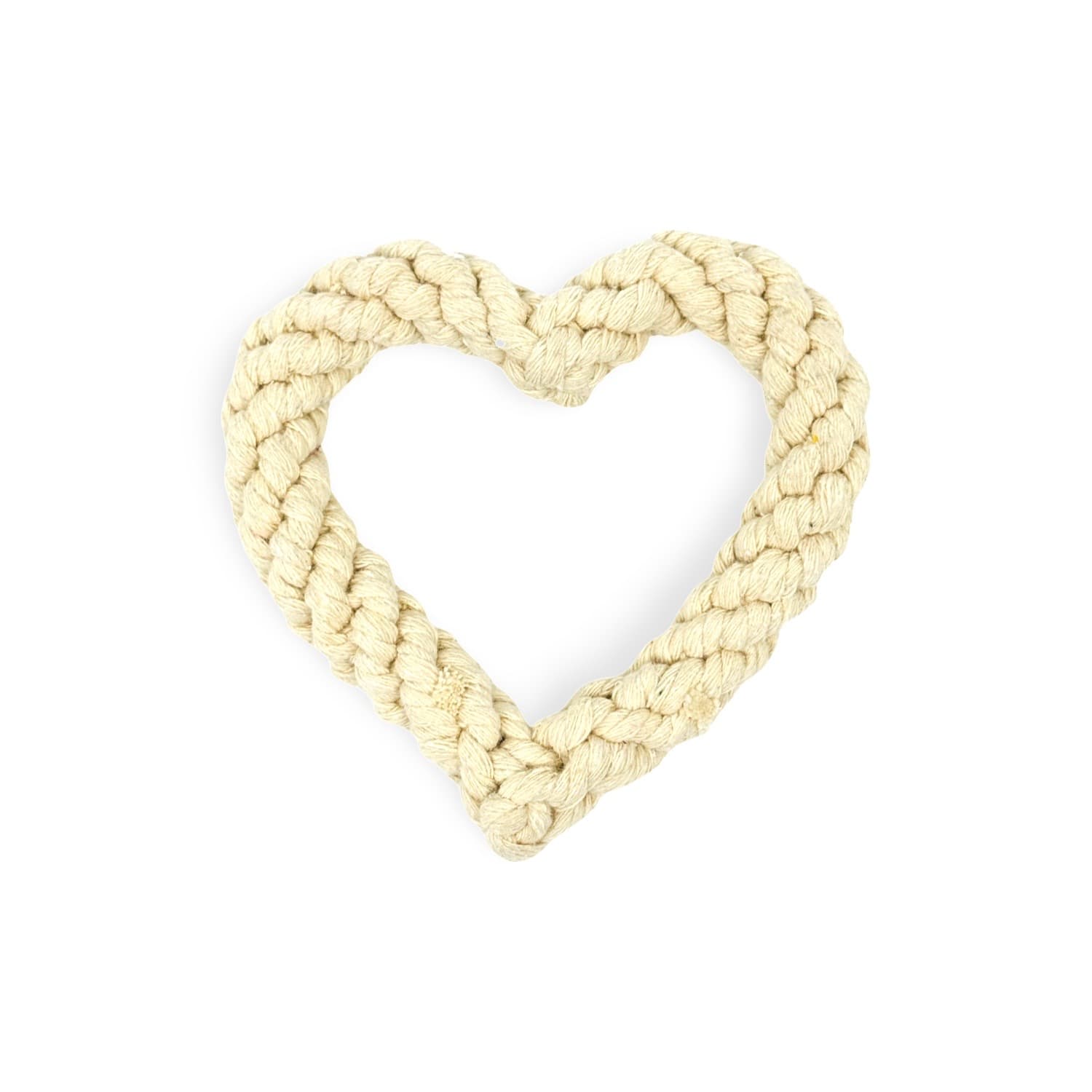 Small Love Heart Cotton Rope Dog Toy