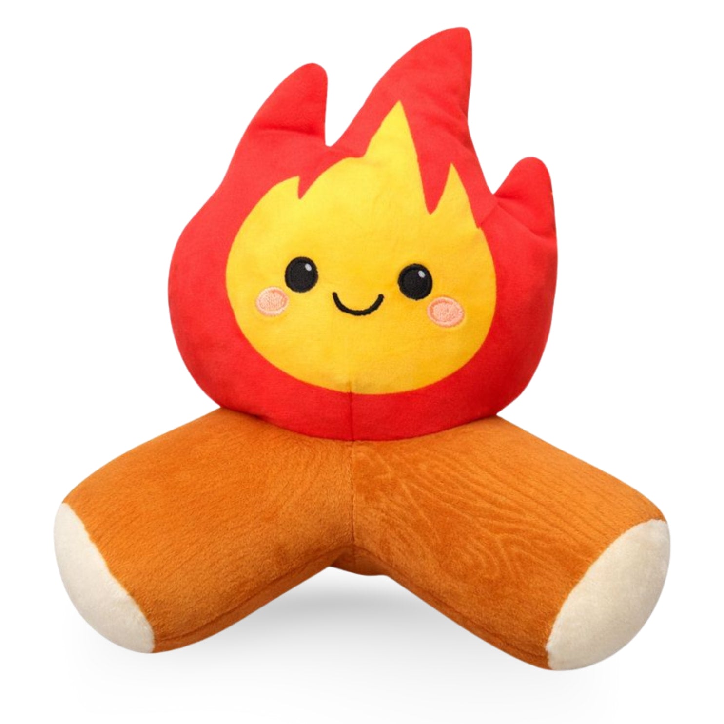 DuraPaw Barking Bonfire camping plush dog squeaky toy — campfire-themed stuffed toy for dogs