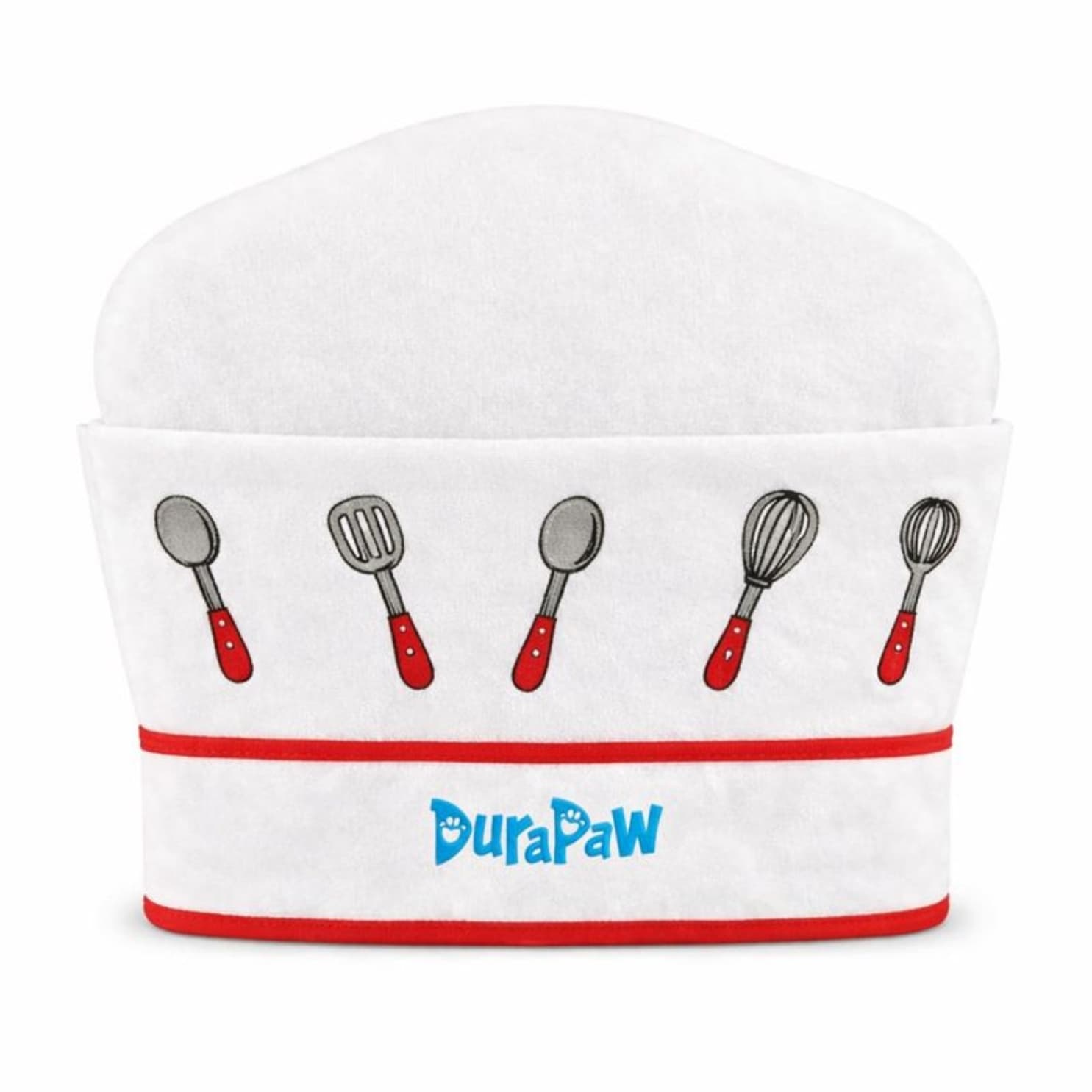 DuraPaw sniff and seek enrichment chef hat themed plush dog toy