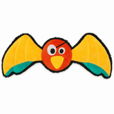 DuraPaw pirate themed parrot Chewfeathers dog toy gif with enrichment pocket wings opening and closing