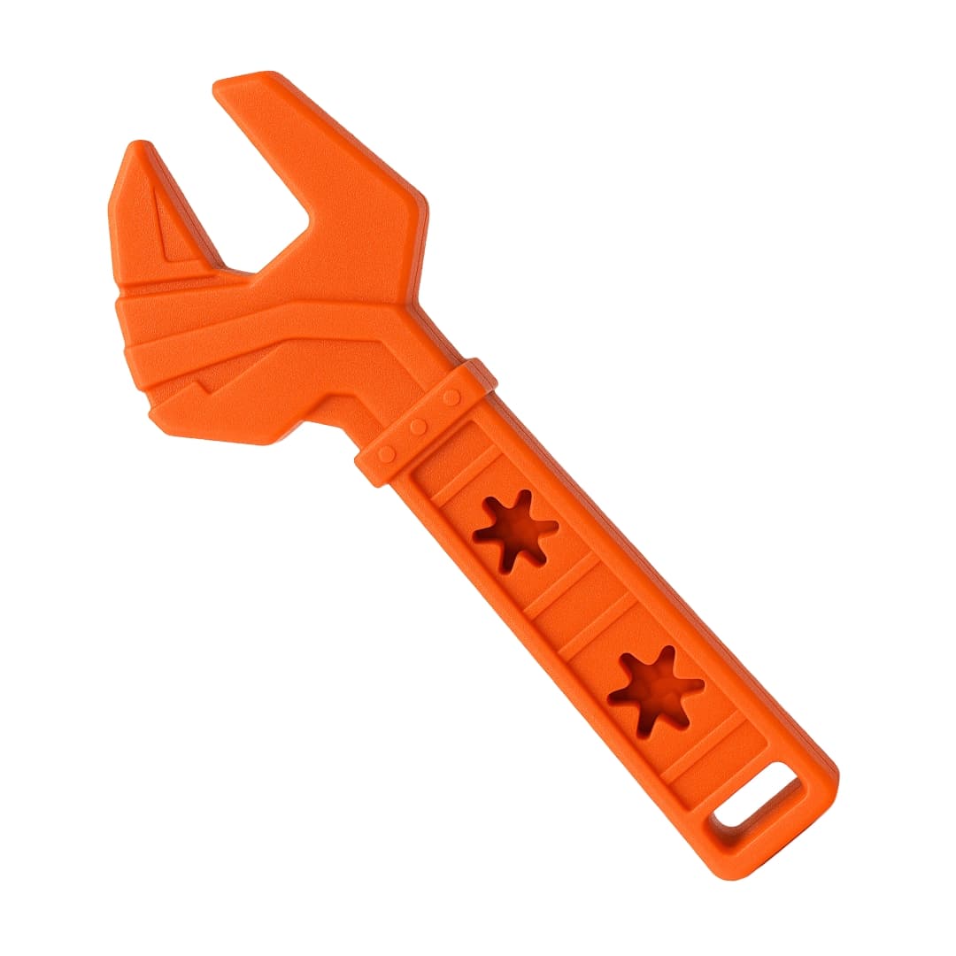 Super Tough Orange Nylon Wrench Dog Chew Toy DuraPaw Canada