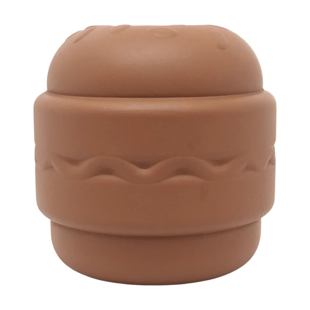 Tough Hamburger Dog Toy Treat Dispenser