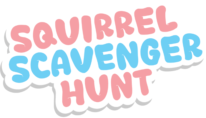 Nutty Squirrel Scavenger Hunt Theme Logo