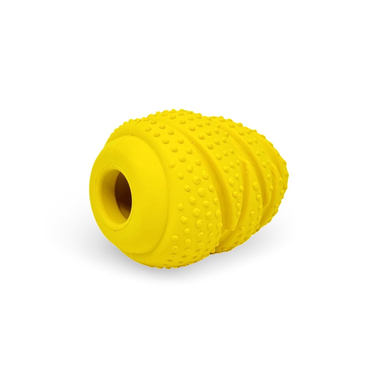 Yellow Tiny Treat Tumbler Small Dog Toy Feeder