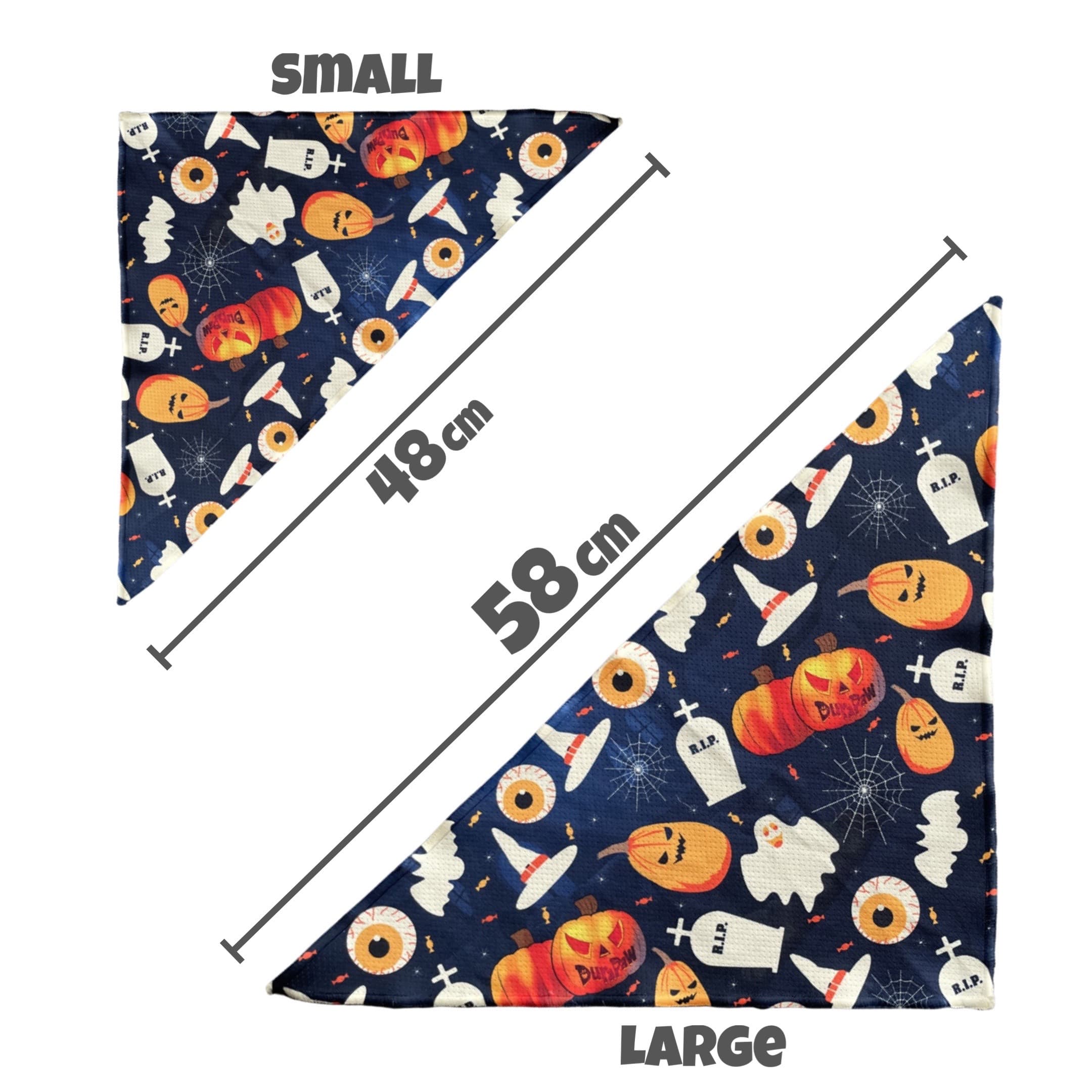 DuraPaw Exclusive Halloween Dog Bandana Size Guide