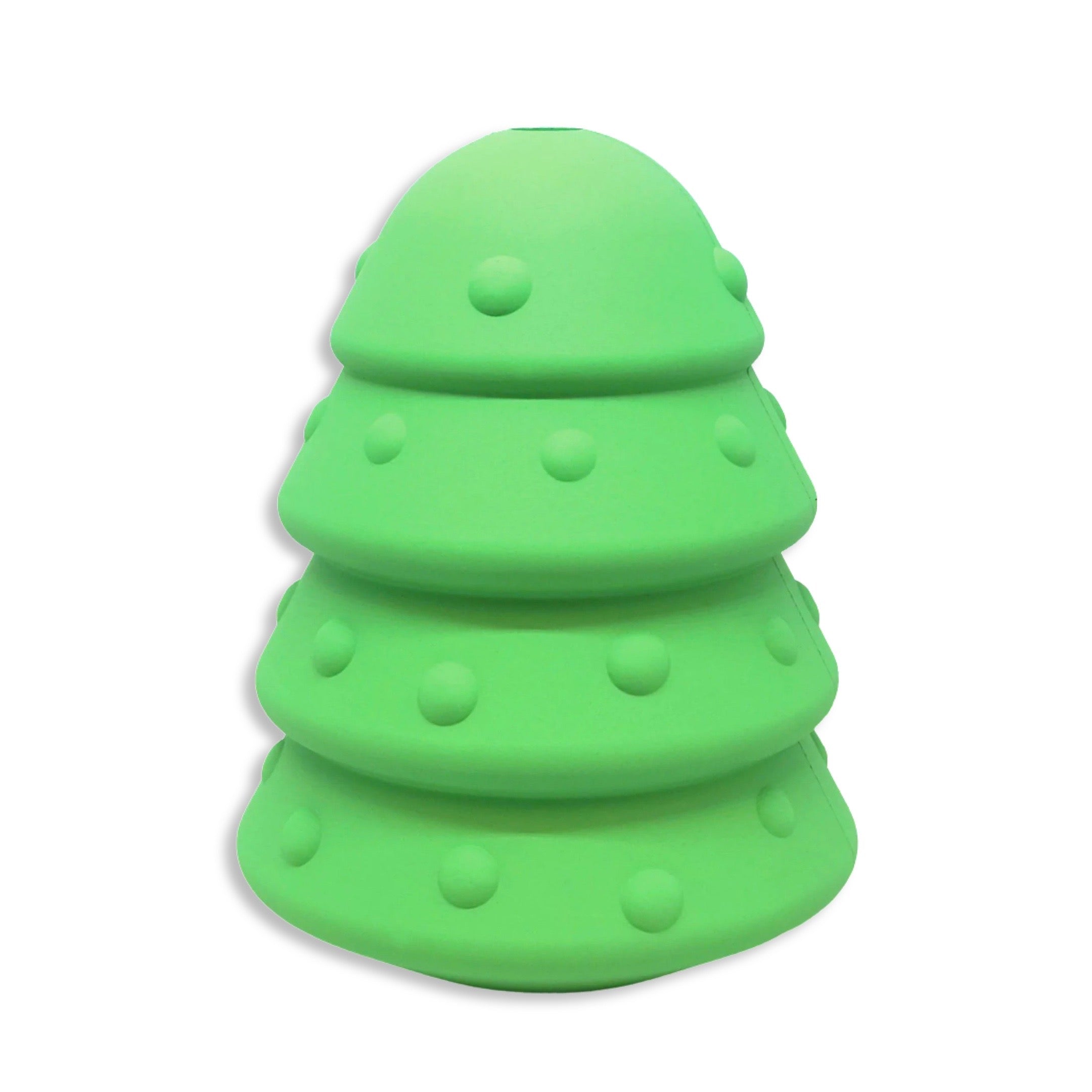 SodaPup Durable Christmas Tree Dog Toy Treat Dispenser Enrichment Feeder