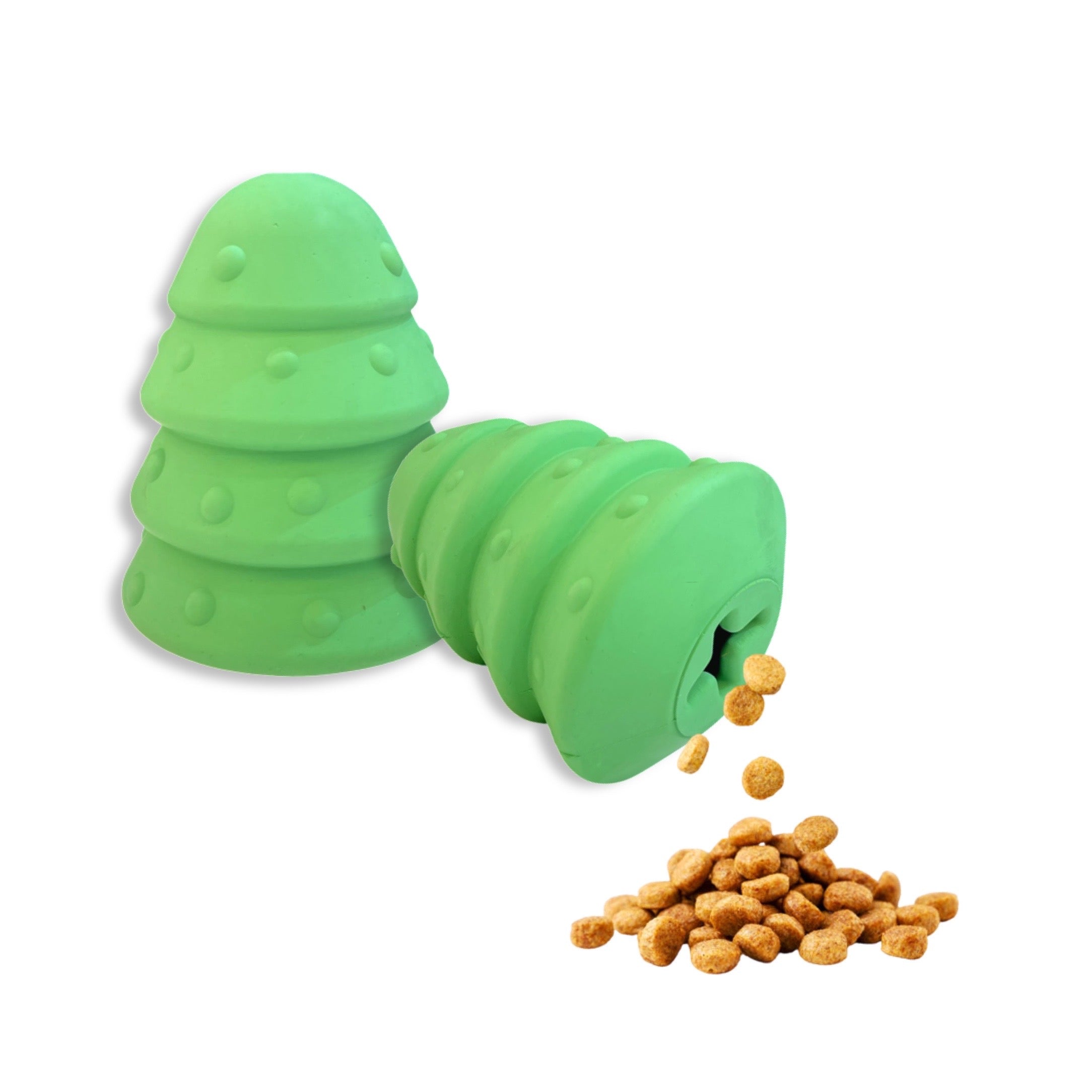 SodaPup Durable Christmas Tree Dog Toy Treat Dispenser Enrichment Feeder