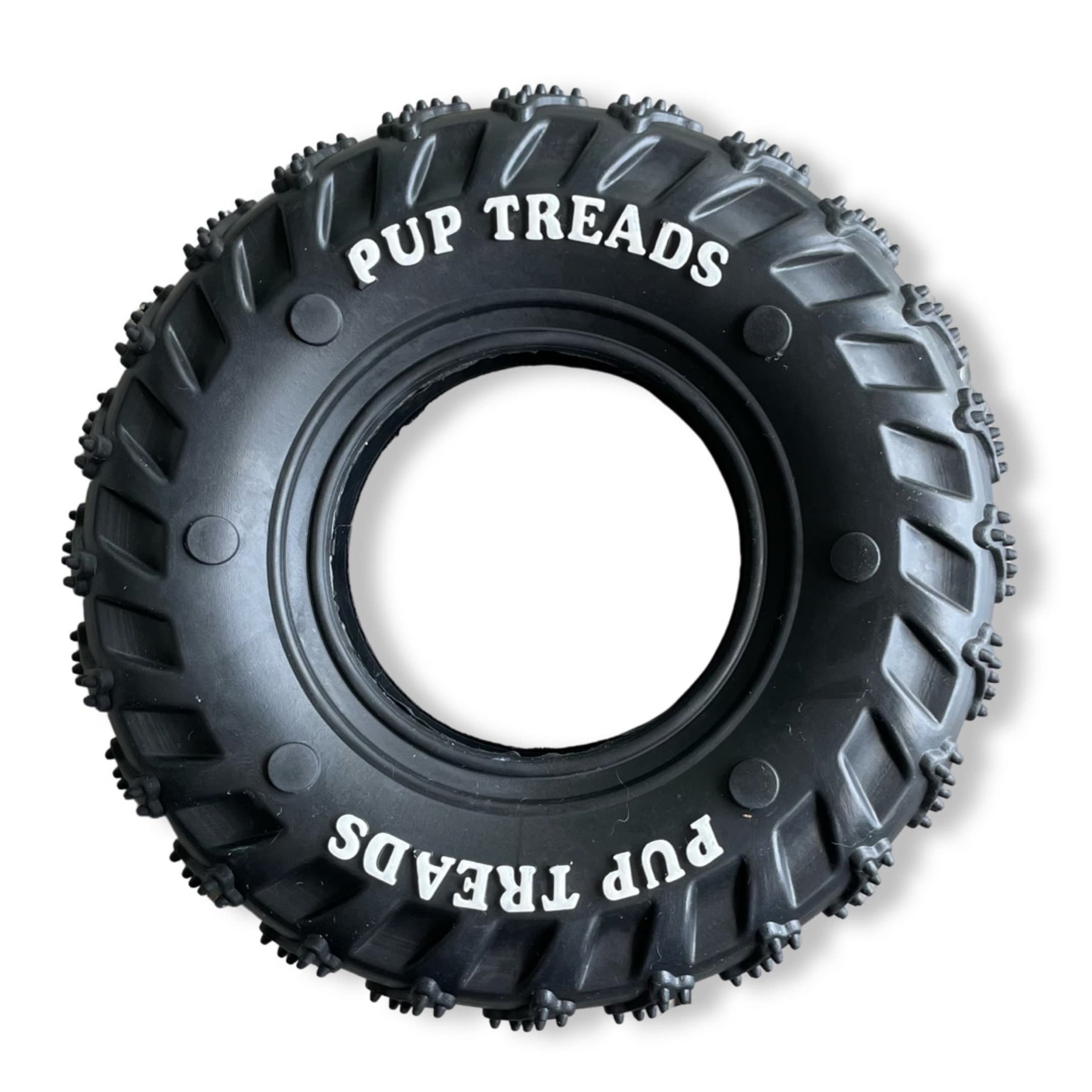 Natural Rubber Tire Dog Toy For Chewers - Main Image